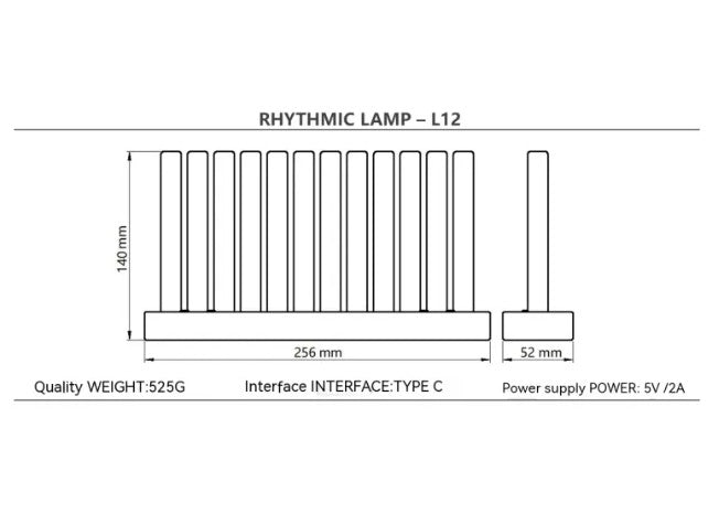 Rhythmic Tube Lamp